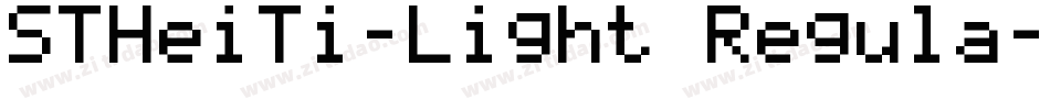 STHeiTi-Light Regula字体转换